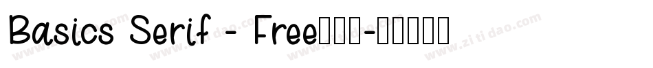 Basics Serif - Free手机版字体转换